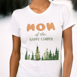 Ett Lycklig Camper Wood Boys 1:a födelsedag T Shirt