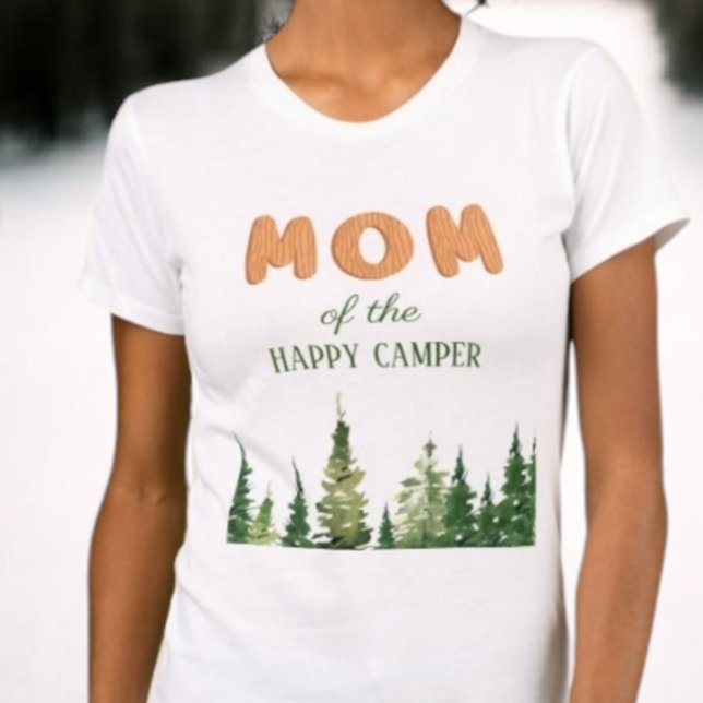 Ett Lycklig Camper Wood Boys 1:a födelsedag T Shirt (Skapare uppladdad)
