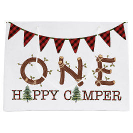 Ett Lycklig-kamper 1:a födelsedag Rustic Party-för