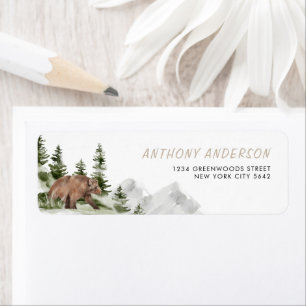 Ett Lycklig-kamper vattenfärgsbälte första födelse Returadress Etikett