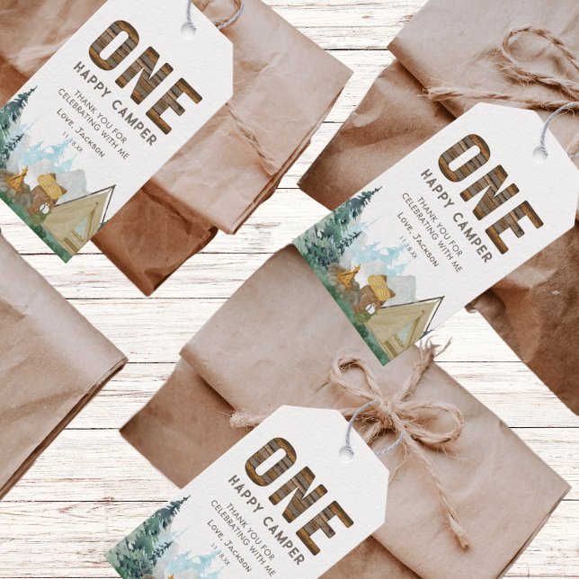 Ett Lycklig-lägerdagsljus Presentetikett (Skapare uppladdad)