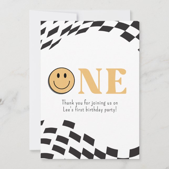 Ett Lycklig, tack. Tack Kort (Framsida)