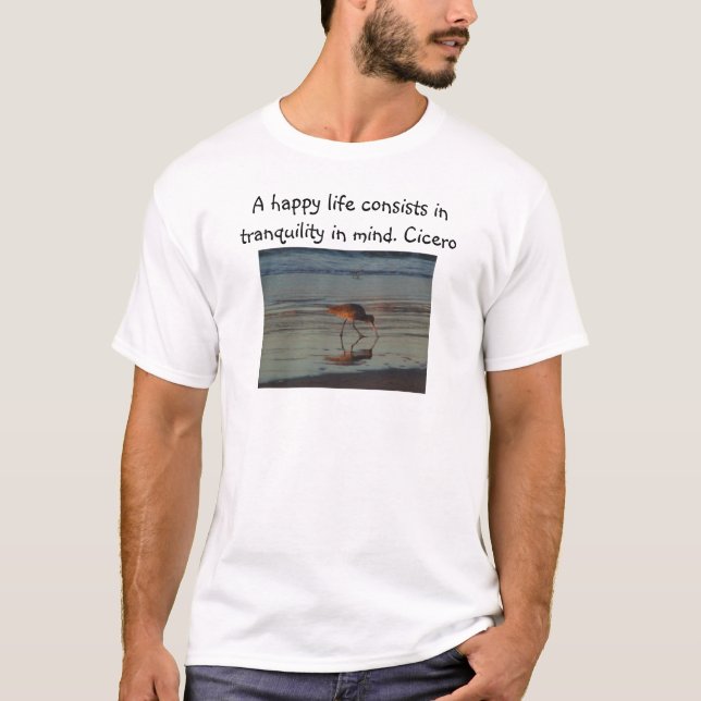 Ett lyckligt liv tee shirt (Framsida)