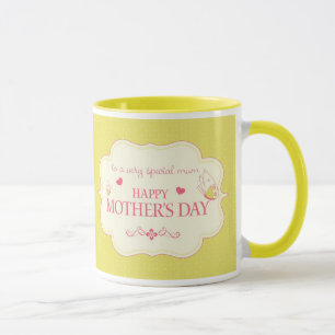 Ett lyckligt mors daghälsningkort mugg