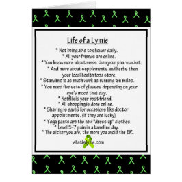 Ett Lymie Lyme Disease Humor Card Hälsningskort