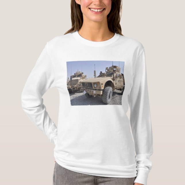 Ett M-ATV-motståndsbeständigt Ambush-skyddat fordo T Shirt (Framsida)