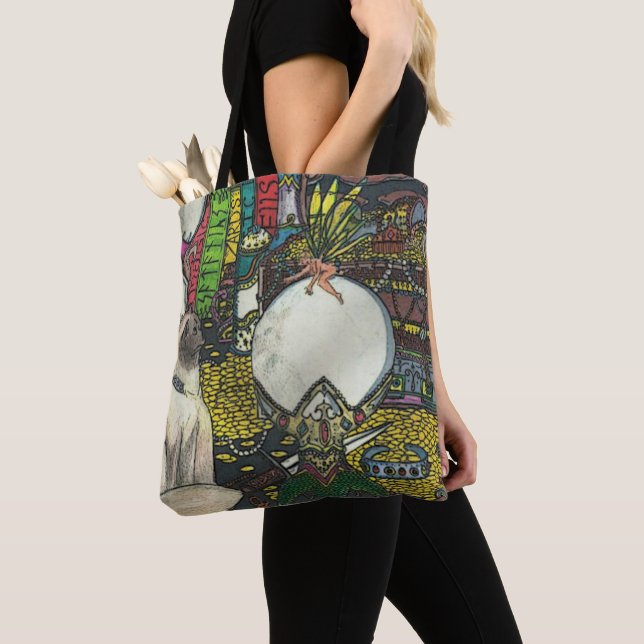 Ett magiskt ögonblick:(axel): tygkasse (Närbild)