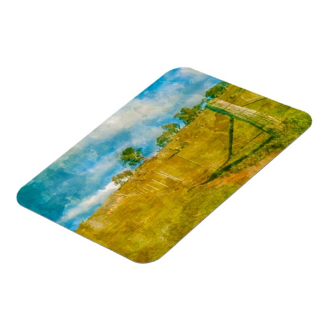 Ett magiskt pastoralt landskap magnet (Vänstra Sidan)