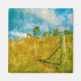 Ett magiskt pastoralt landskap magnet