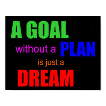 Ett mål utan plan är bara en dröm POSTER