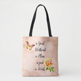 Ett mål utan Plan är precis en Wish Tygkasse