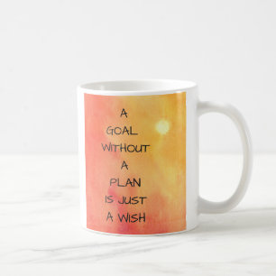 Ett mål utan Plan är precis en Wishkoppmugg Kaffemugg