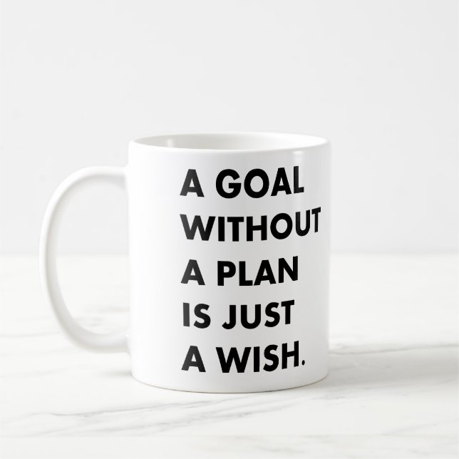 Ett mål utan plan kaffemugg (Vänster)