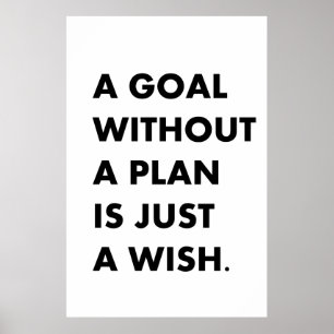 Ett mål utan plan poster