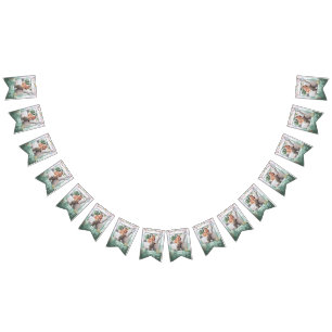 Ett månatligt foto av Camper Birthday i Lycklig Vimplar