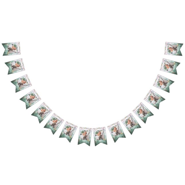 Ett månatligt foto av Camper Birthday i Lycklig Vimplar (Alla)