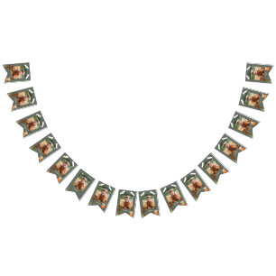 Ett månatligt foto av Camper Birthday i Lycklig Vimplar