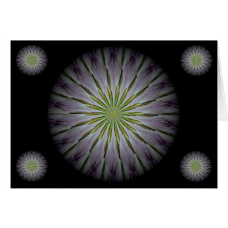 ett mandaladokort för blommigt för centrering hälsningskort