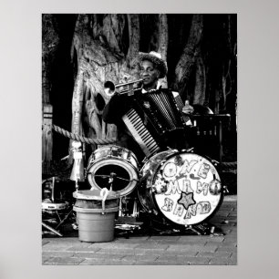 Ett manmusikband poster