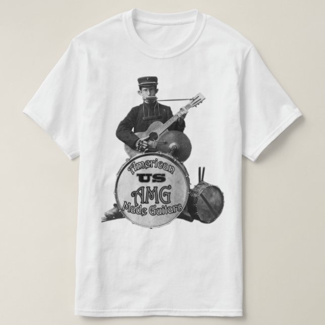 Ett manmusikband vid USAMG Tee Shirt (Design framsida)