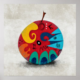 Ett märkligt äpple Poster väggkonst