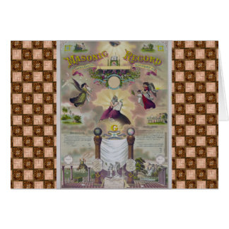 Ett Masonic rekord Hälsningskort