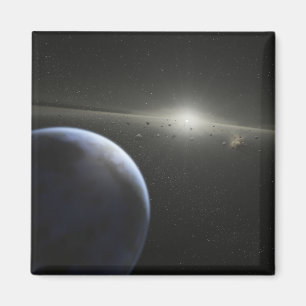 Ett massivt asteroidbälte i omlopp runt om en magnet