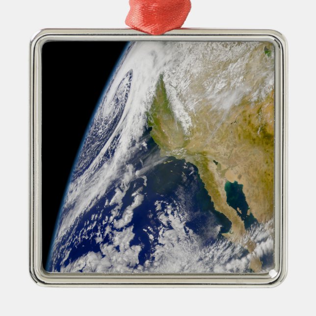 Ett massivt lågtryckssystem julgransprydnad metall (Framsidan)