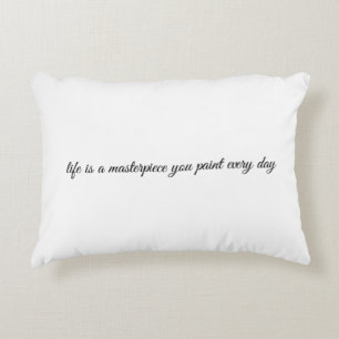 Ett mästerstycke dekorfärg prydnadskudde