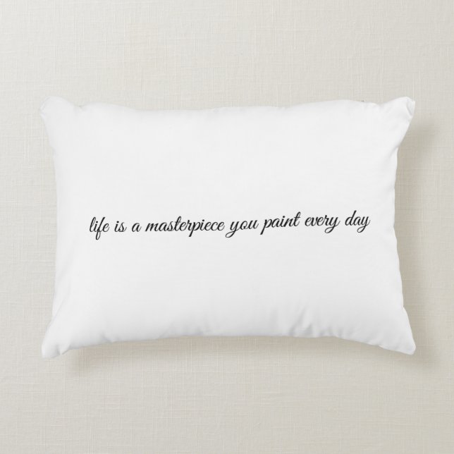 Ett mästerstycke dekorfärg prydnadskudde (Framsidan)