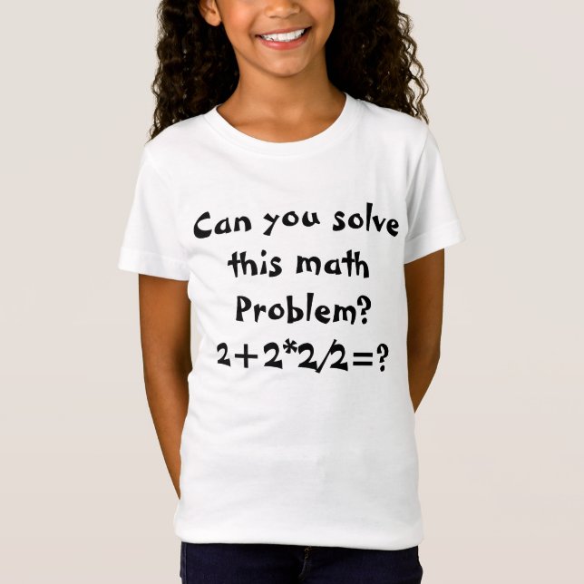 Ett matematiskt problem 2+2*2/2=? tee (Framsida)