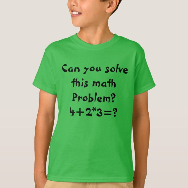 Ett matematiskt problem t-shirt (Framsida)