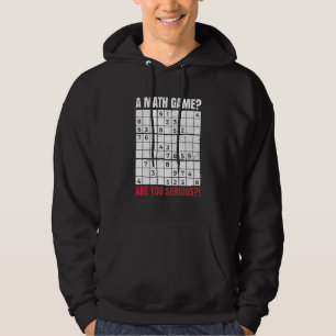 Ett Matte Spel Är Du Seriös För En Sudoku Nörd Hoodie