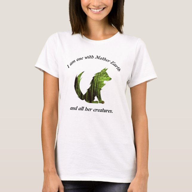 Ett med Mor Earth T-Shirt (Framsida)