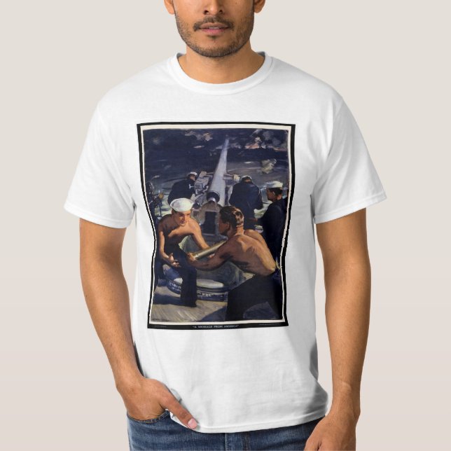 Ett meddelande från Amerika T-shirt (Framsida)