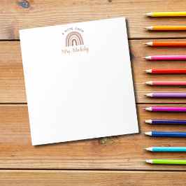 Ett meddelande från Anteckningsblocket Boho Rainbo Anteckningsblock