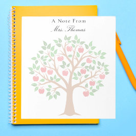 Ett meddelande från Anteckningsblocket Lärare lära Anteckningsblock