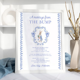 Ett meddelande från Bump Peter Rabbit Baby Shower Poster
