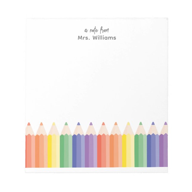 Ett meddelande från den moderna regnbågslärarens u anteckningsblock (Framsida)