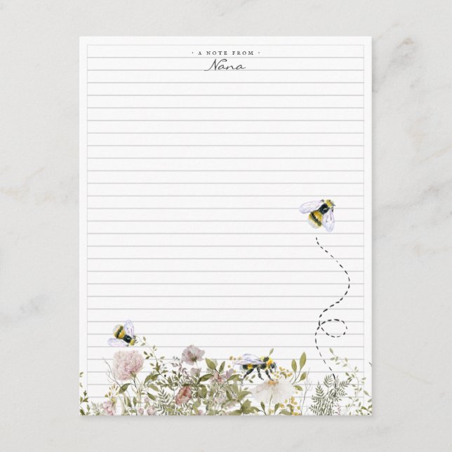Ett meddelande från farmor | Monogram brevpapper  (Framsida)