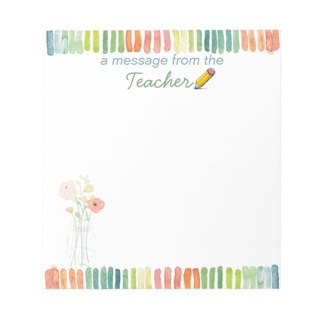 Ett meddelande från Läraranteckningsblocket Anteckningsblock (Framsida)