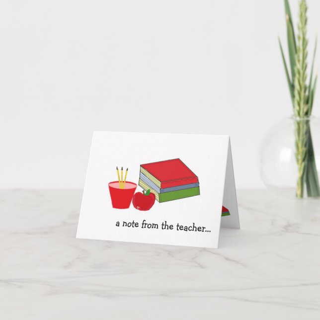 Ett meddelande från läraren (Framsida)