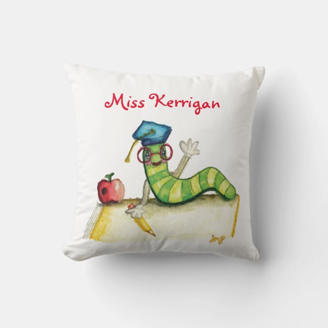 Ett meddelande från läraren kudde (Framsida)