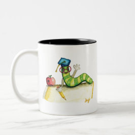 Ett meddelande från läraren Två-Tonad mugg