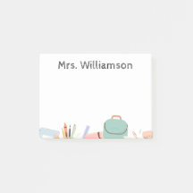 Ett meddelande från lärarens PostIT-meddelande