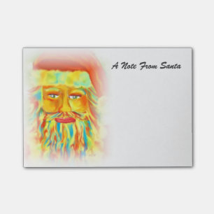 Ett meddelande från Santa Digital Art Post-it Block