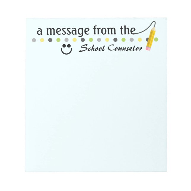 Ett meddelande från skolans anteckningsblock för r (Framsida)