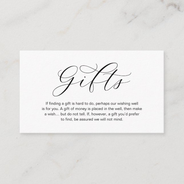 Ett meddelande om bröllopsgåvor, vackert arvslott (Framsida)