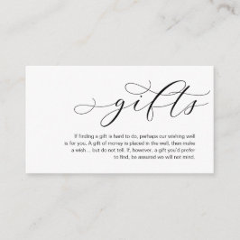 Ett meddelande om bröllopsgåvor, vackert arvslott