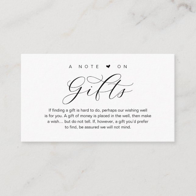 Ett meddelande om bröllopsgåvor, vackert arvslott (Framsida)